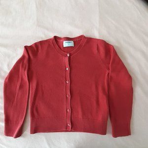 OLD NAVY RED CARDIGAN - GIRLS SIZE M (8)